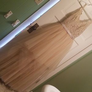 Unbranded champagne ballgown